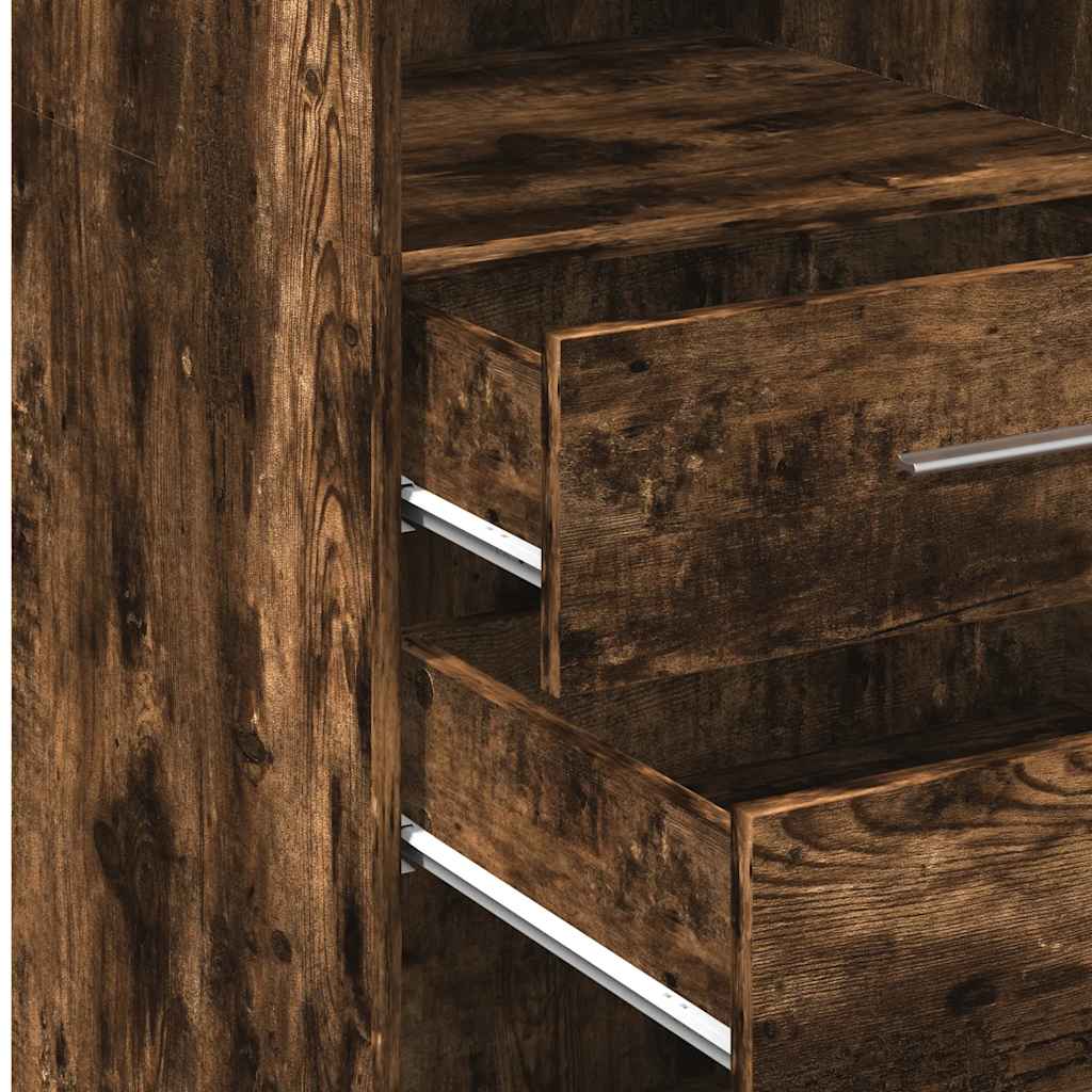 Highboard Räuchereiche 50x42,5x124 cm Holzwerkstoff